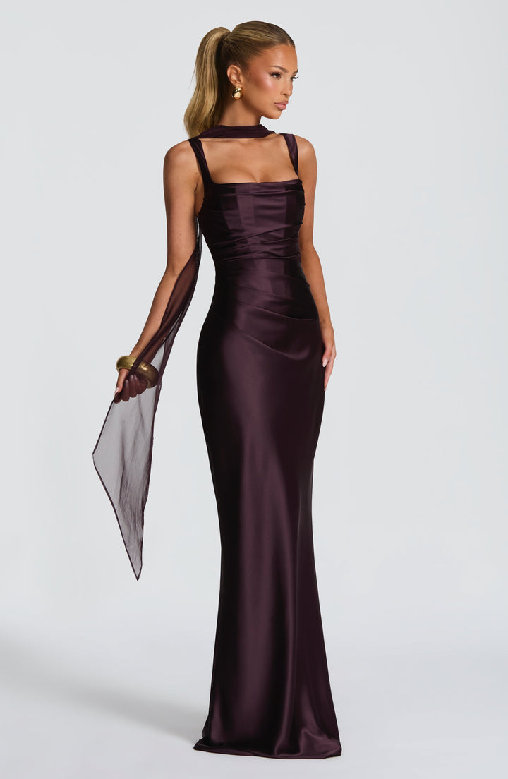 Women's dress with square neckline and wide straps | Maxi