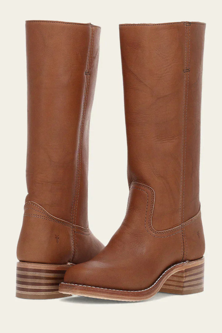 Women's Knee-High Boots with Block Heel | Round Toe