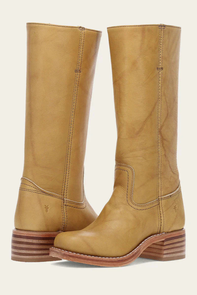 Women's Knee-High Boots with Block Heel | Round Toe
