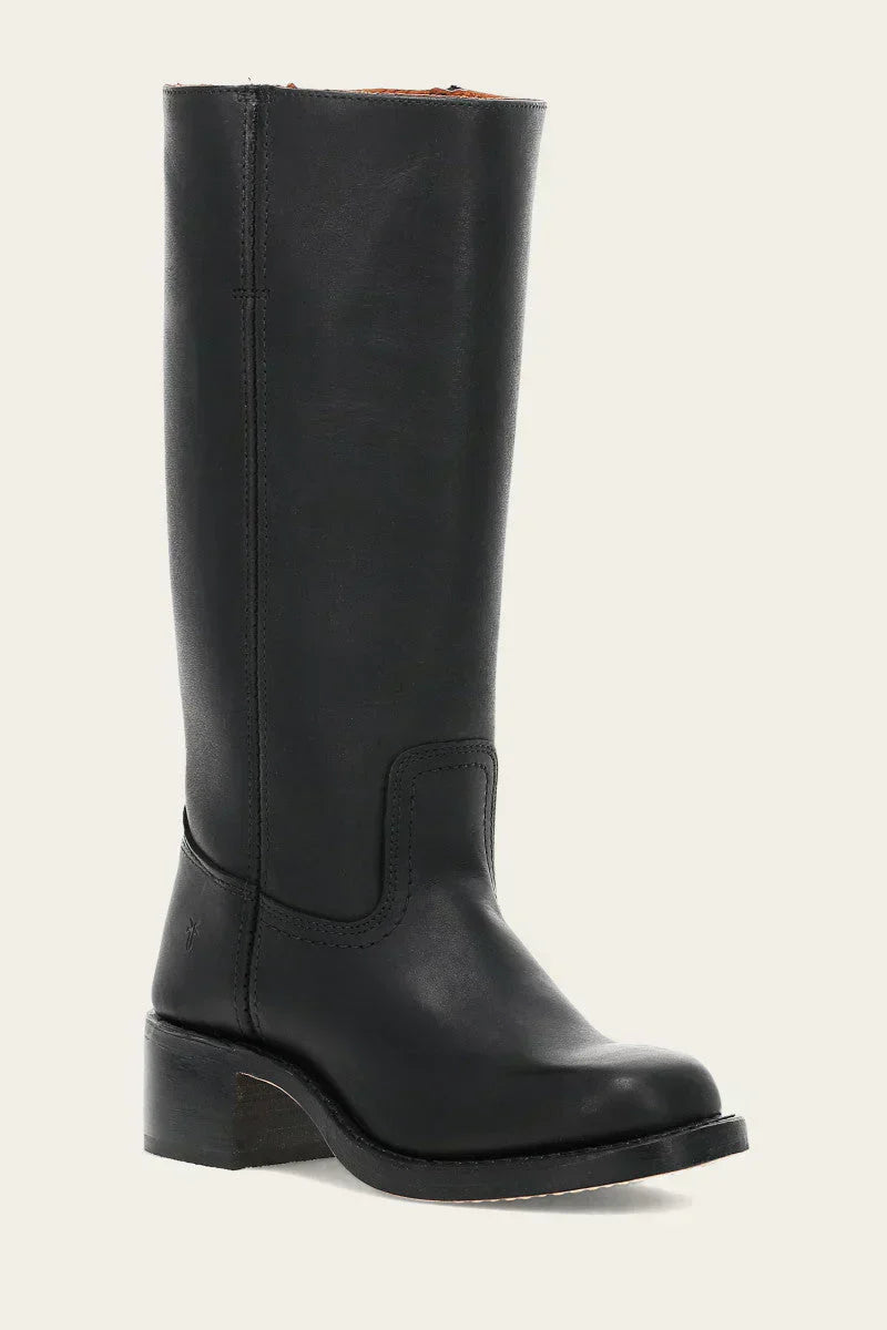 Women's Knee-High Boots with Block Heel | Round Toe
