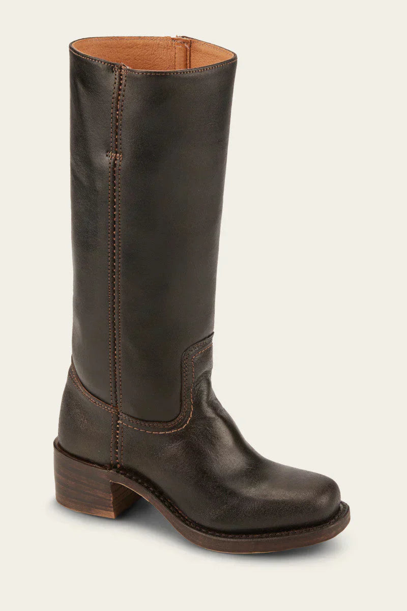Women's Knee-High Boots with Block Heel | Round Toe