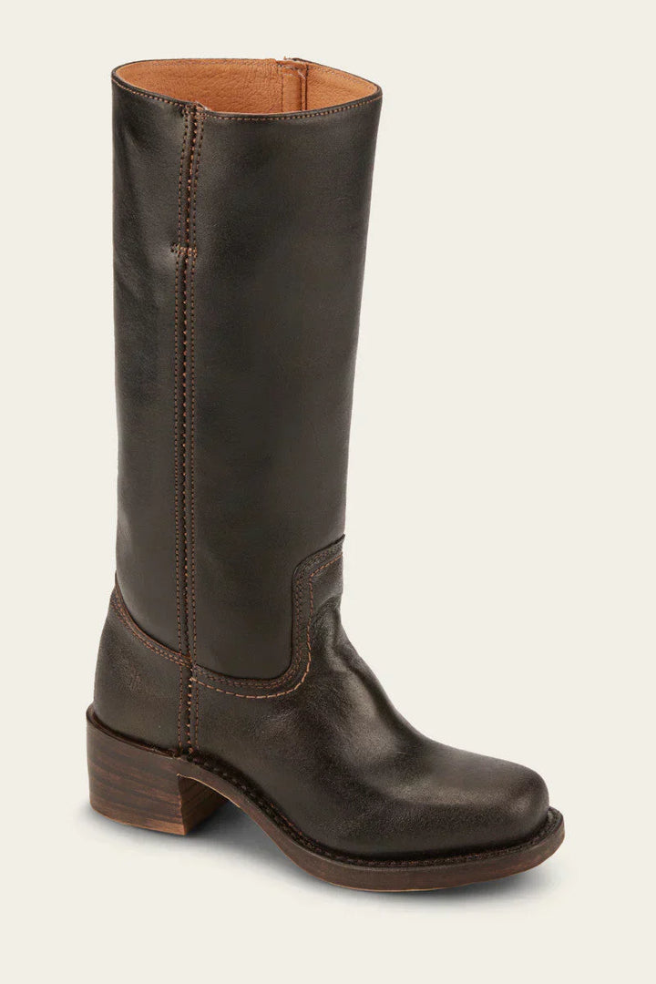 Women's Knee-High Boots with Block Heel | Round Toe