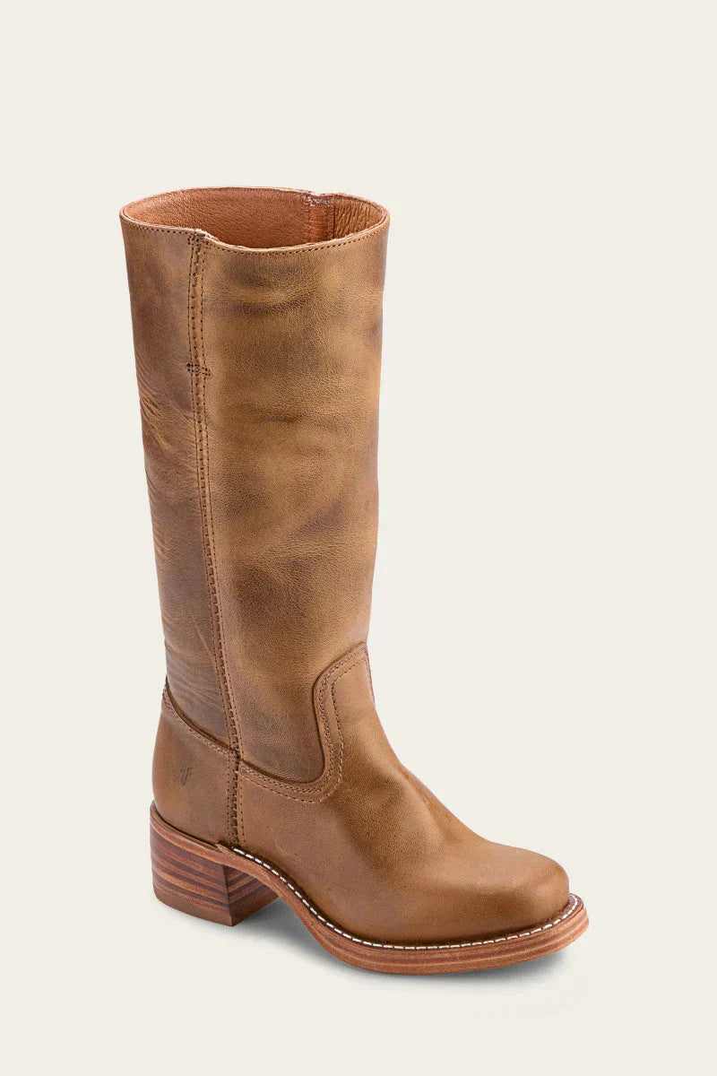 Women's Knee-High Boots with Block Heel | Round Toe