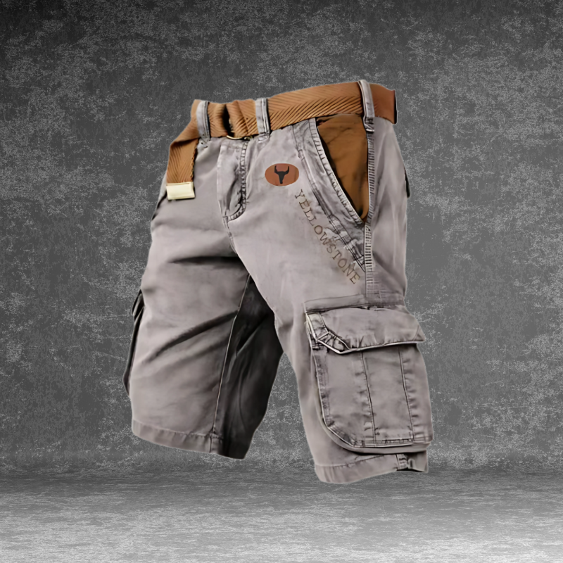Przemek | Men's short cargo shorts with pockets