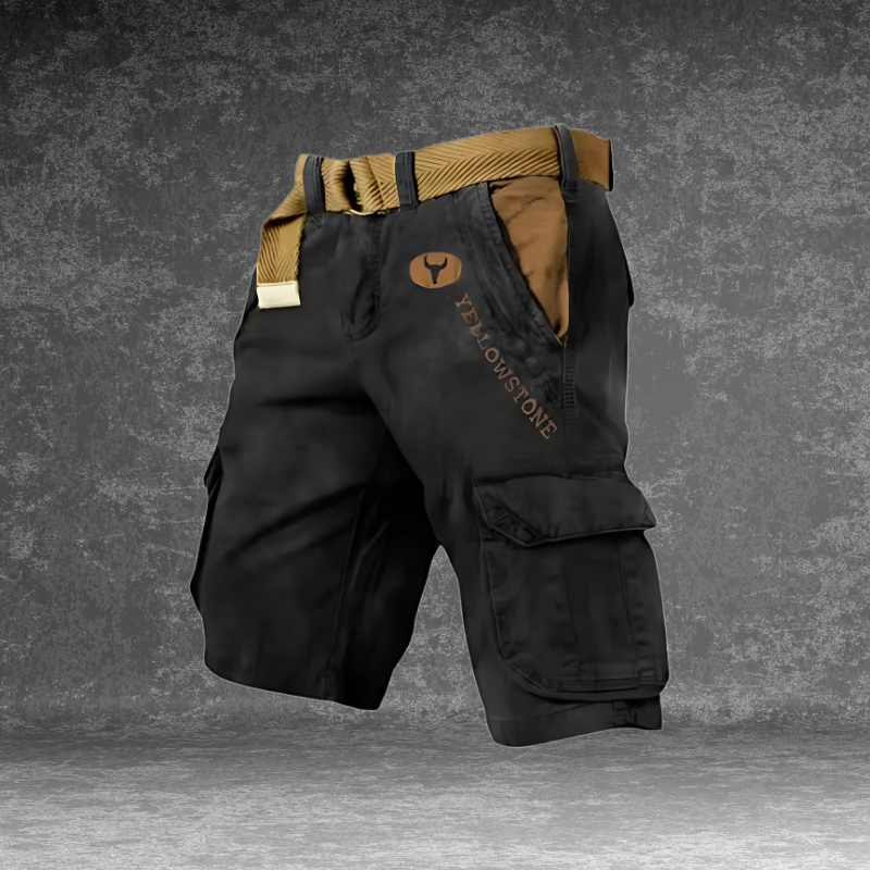Przemek | Men's short cargo shorts with pockets