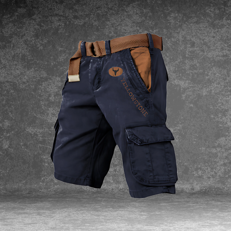 Przemek | Men's short cargo shorts with pockets