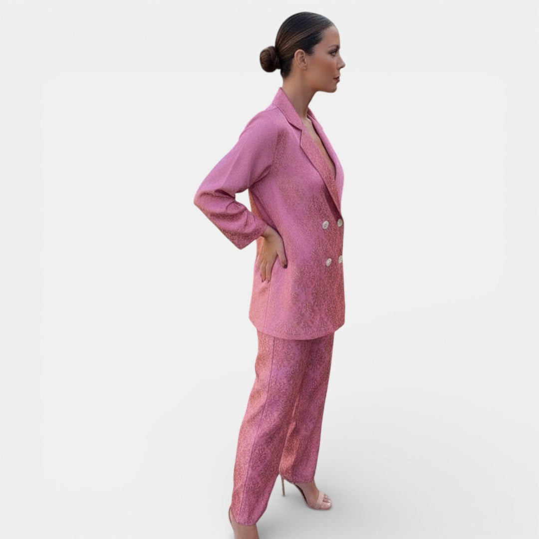 Weronika | Women's set blazer and wide pants