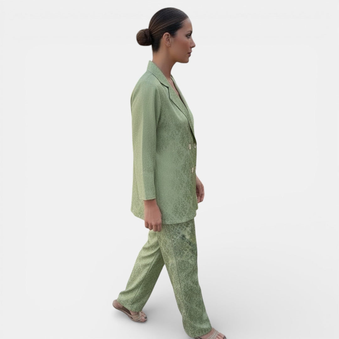 Weronika | Women's set blazer and wide pants