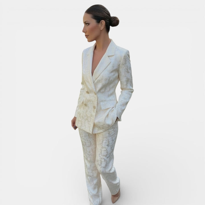 Weronika | Women's set blazer and wide pants