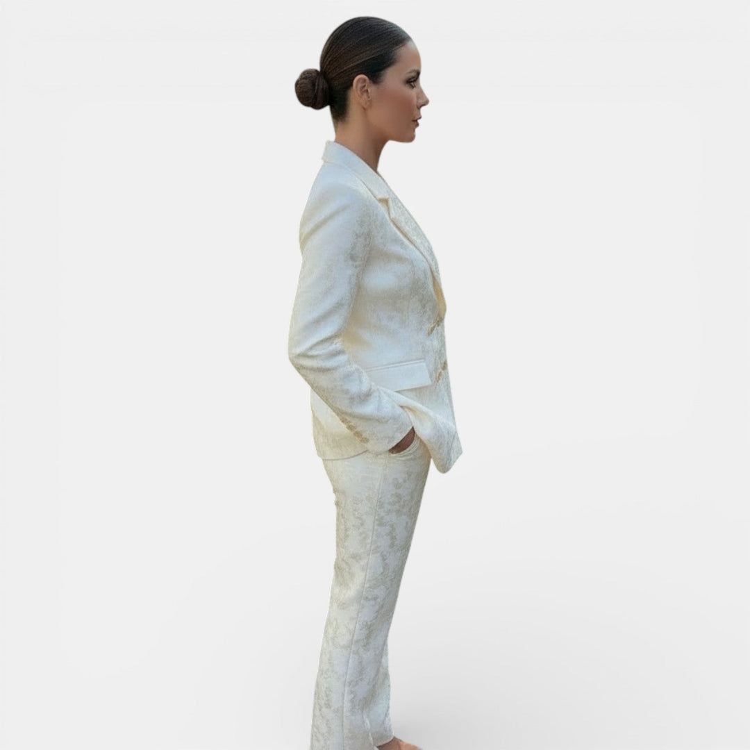 Weronika | Women's set blazer and wide pants