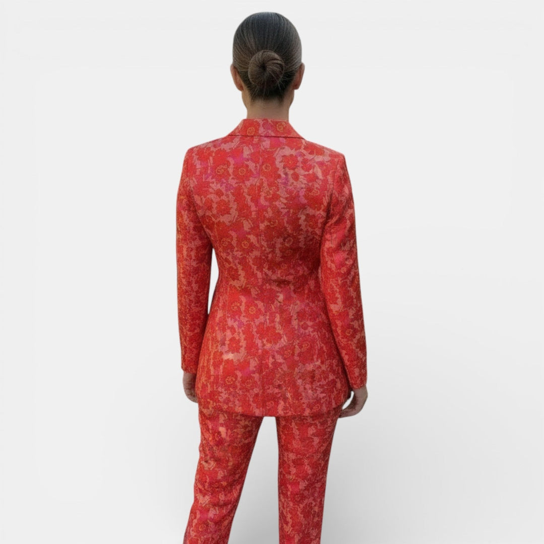 Weronika | Women's set blazer and wide pants
