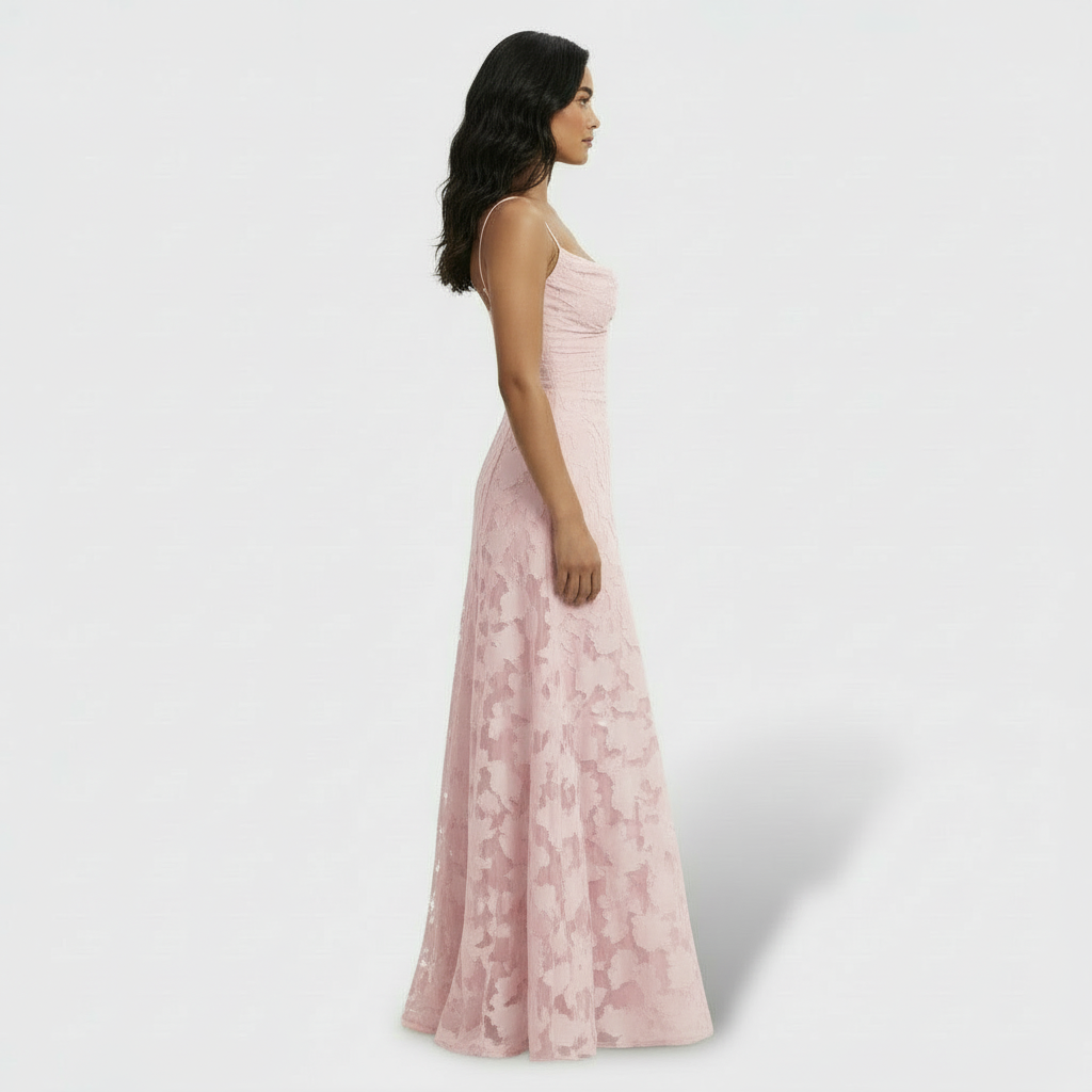 Lidia | Women's floral maxi dress with open back