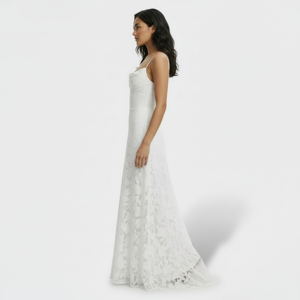 Lidia | Women's floral maxi dress with open back