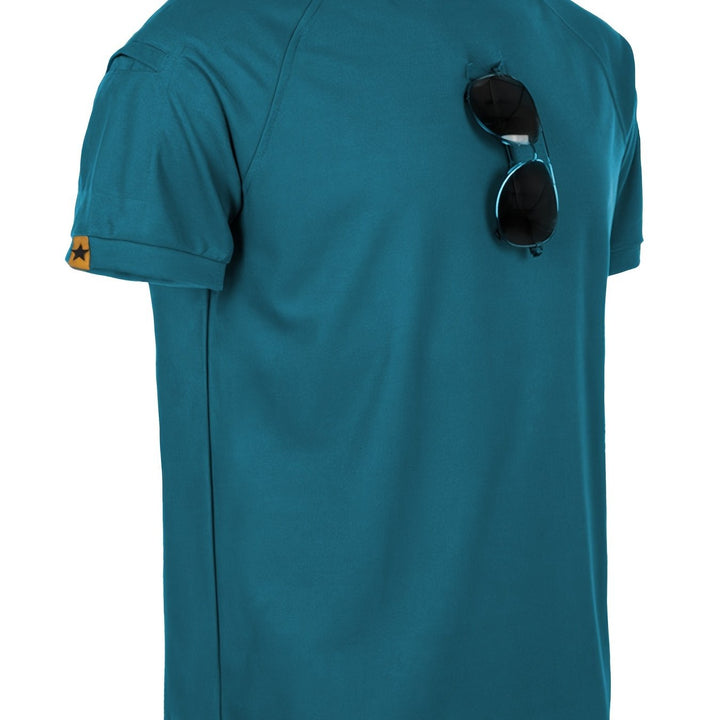 Men's T-Shirt with Round Neck | Regular Fit T-Shirt | Chest Pocket | Casual Outdoor Style