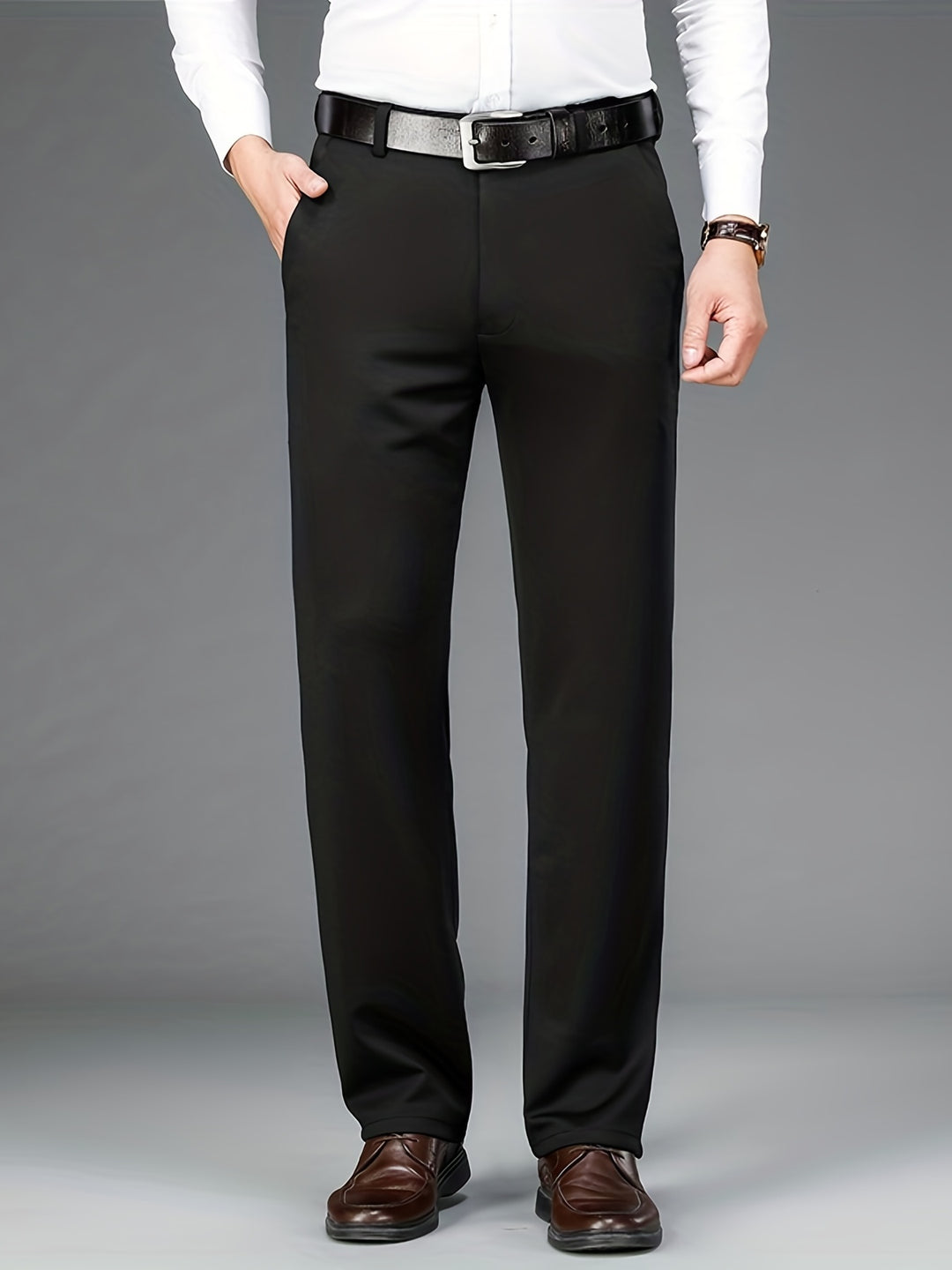 Men's Pants | Regular Fit Pants | Straight Leg | Smart Casual Style for the Office