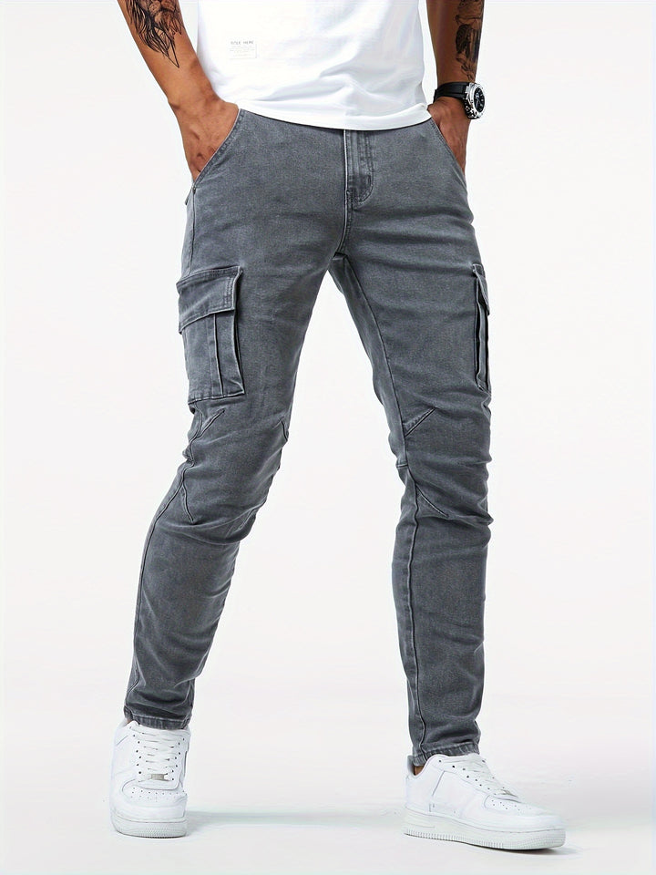 Artur | Męskie Jeansy Cargo Slim Fit