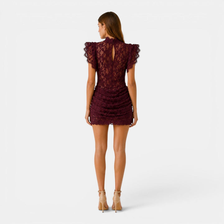 Isabella | Damska Koronkowa Sukienka Mini Bodycon