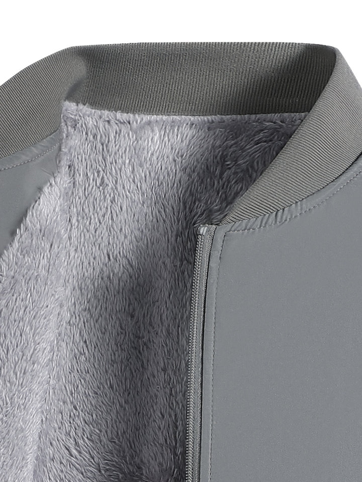 Men's Casual Jacket | Bomber Jacket with Fleece Lining | Regular Fit | For Cooler Days