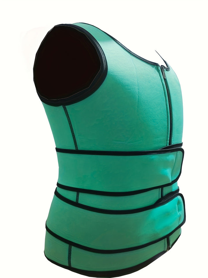 Men's Compression Vest | Skinny Fit Sleeveless | Adjustable Waist Straps | Shaping Style