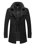 Maksymilian | Men's fabric trench coat in 4 colors
