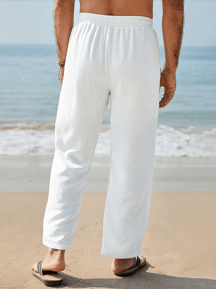 Męskie Spodnie Minimalistyczne Casual Sznurek w Pasie Jogger Spodnie | Nowoczesne