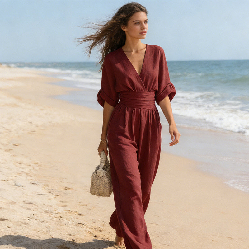 Alicja | Jumpsuit with V-Neckline