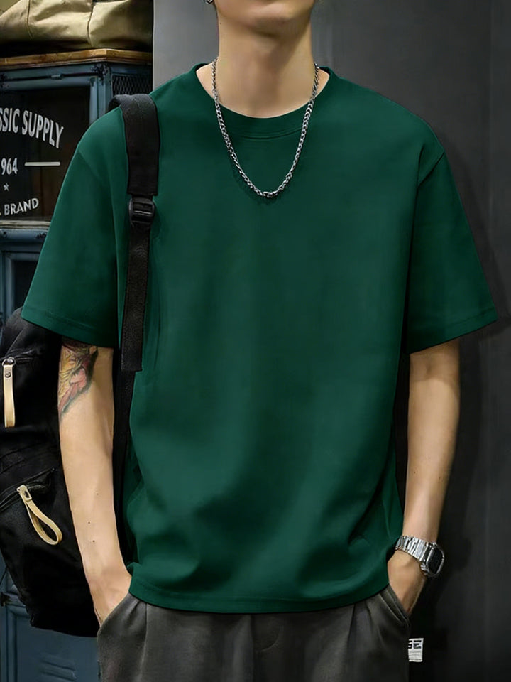 Męski T-Shirt | T-Shirt Regular Fit z Okrągłym Dekoltem | Krótki Rękaw | Casualowy Styl na Co Dzień