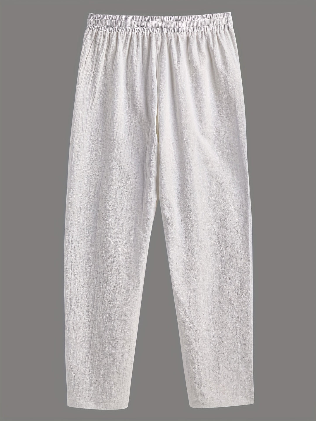 Women's High-Waisted Straight-Leg Pants with Drawstring | Loose Fit