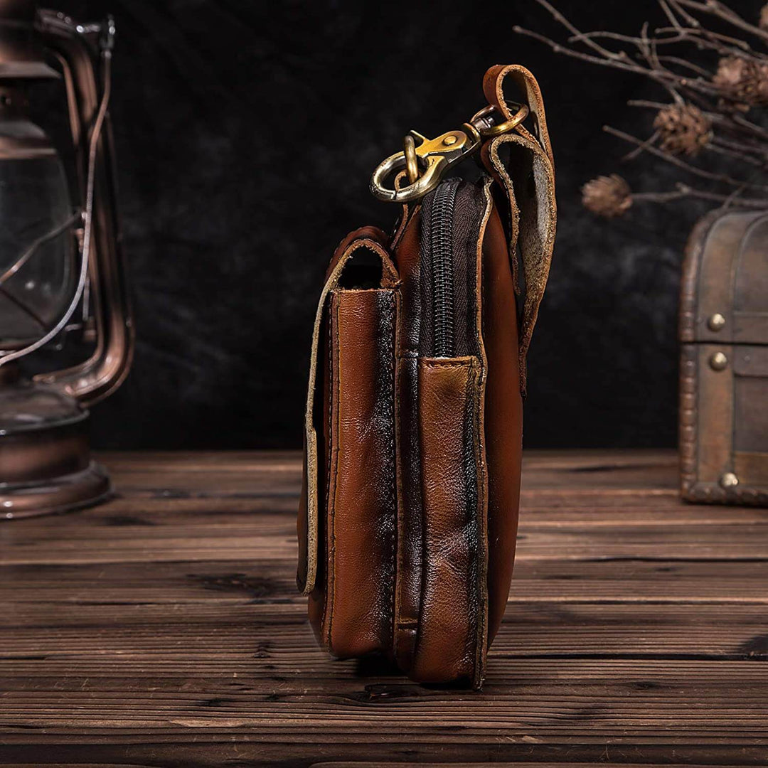 Men's Utility Waist Bag | Portable Phone Case | Multi-Compartment Design | Travel Accessory