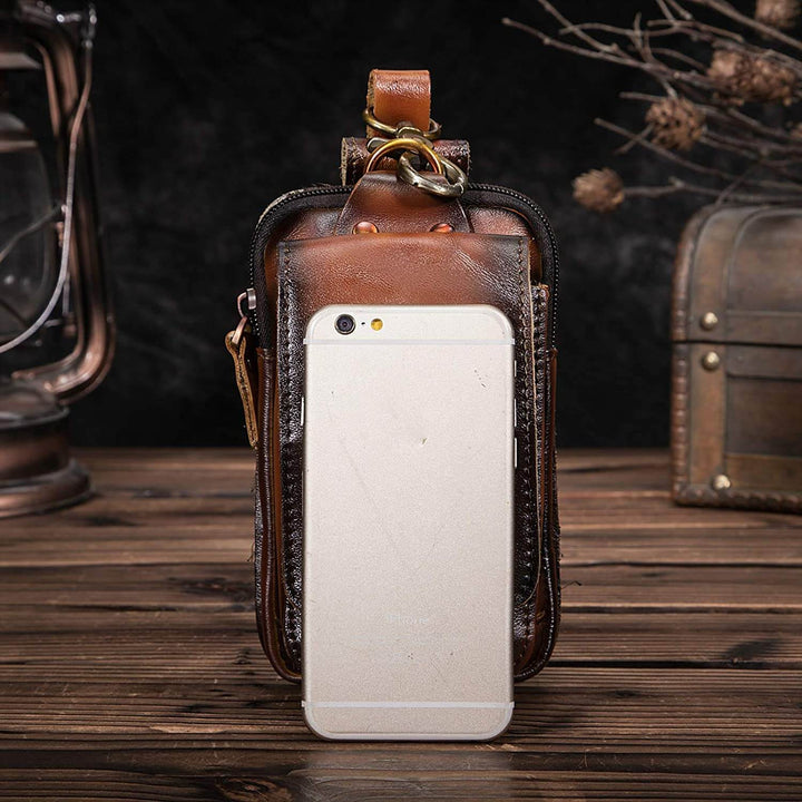 Men's Utility Waist Bag | Portable Phone Case | Multi-Compartment Design | Travel Accessory