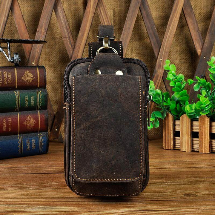 Men's Utility Waist Bag | Portable Phone Case | Multi-Compartment Design | Travel Accessory