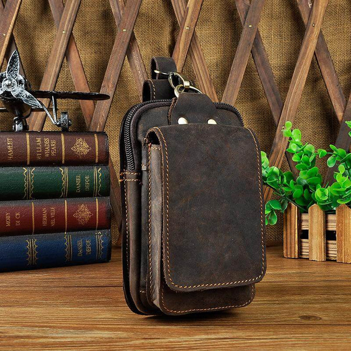 Men's Utility Waist Bag | Portable Phone Case | Multi-Compartment Design | Travel Accessory