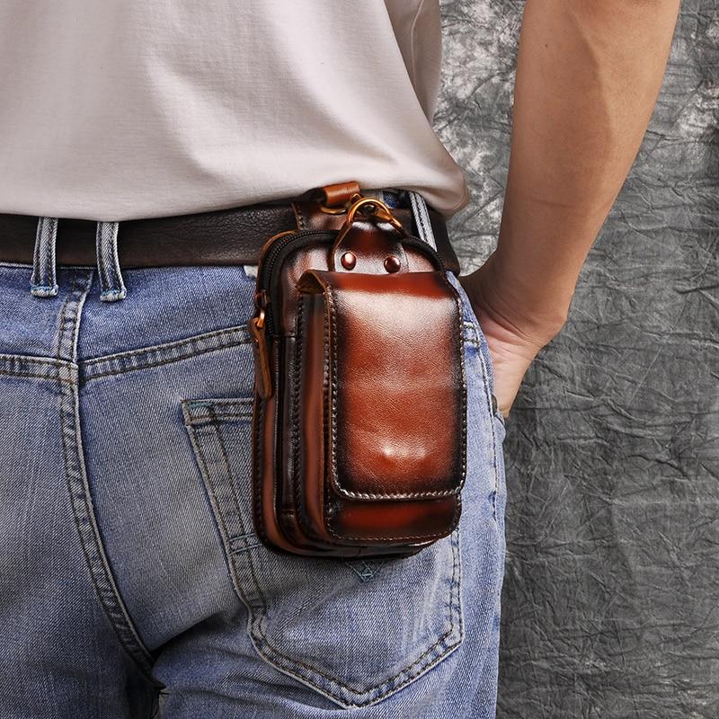 Men's Utility Waist Bag | Portable Phone Case | Multi-Compartment Design | Travel Accessory