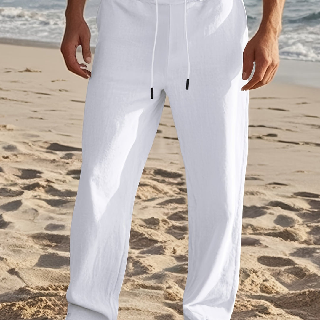Men's Everyday Pants Straight Leg Drawstring Waist Pants | Regular Fit
