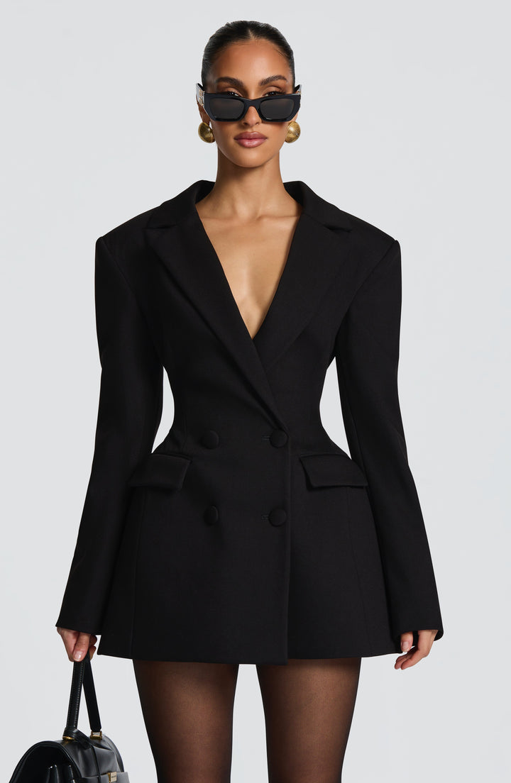 Women's Fitted Mini Dress | Blazer Lapels