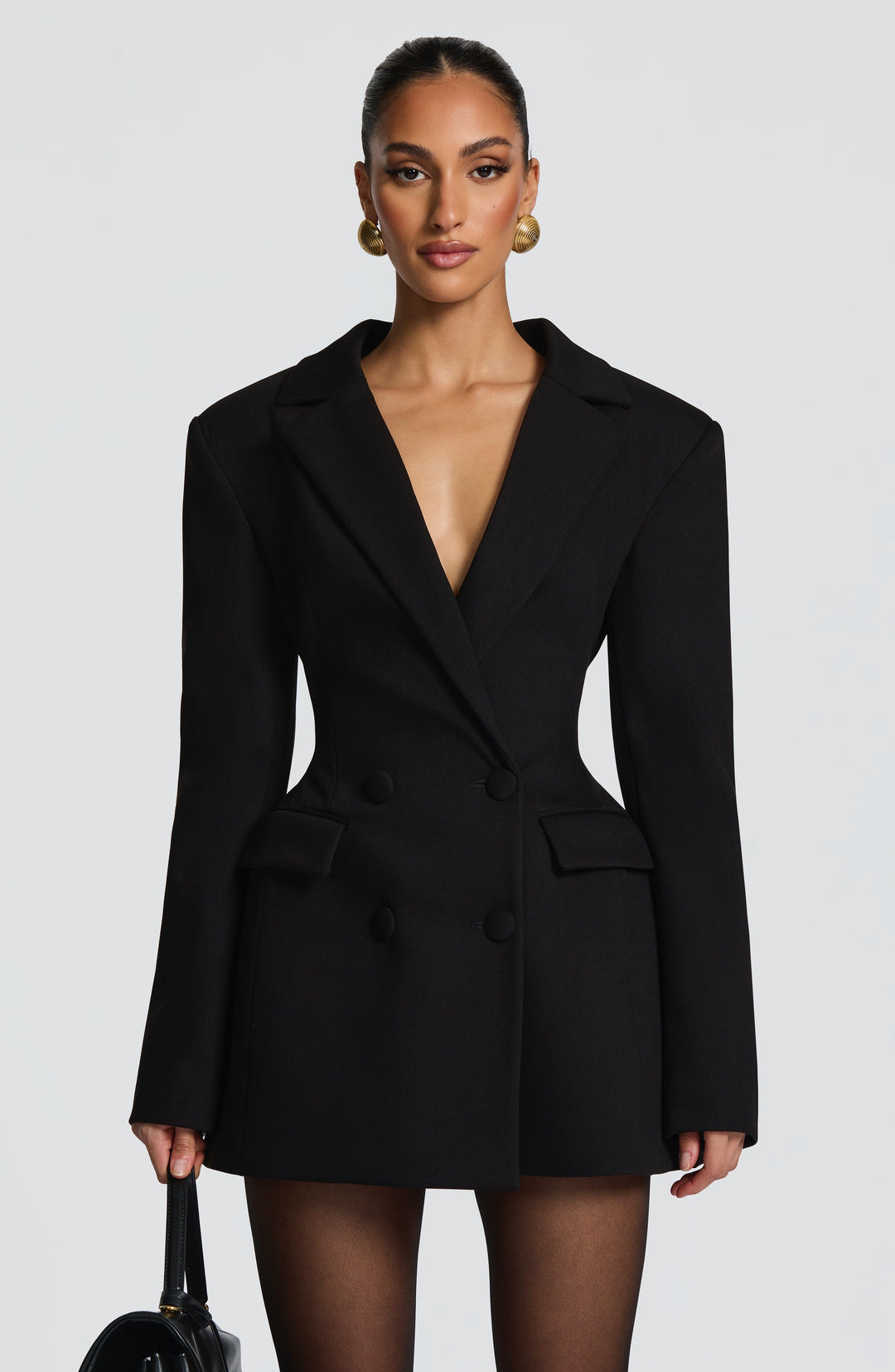 Women's Fitted Mini Dress | Blazer Lapels