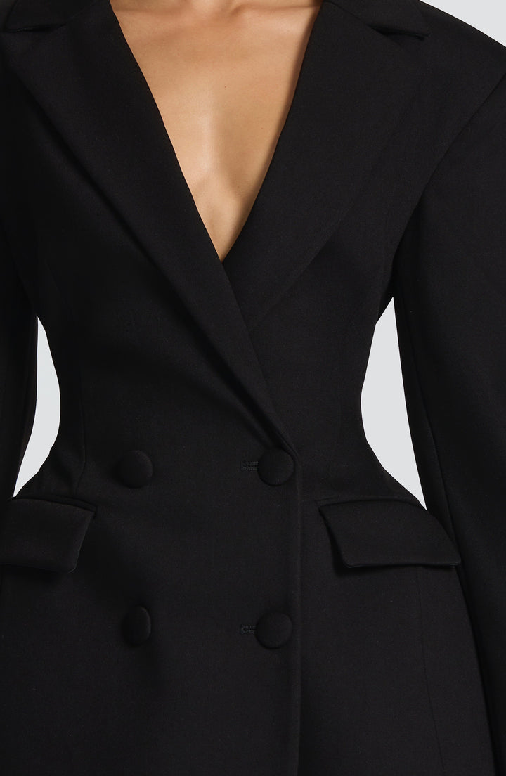 Women's Fitted Mini Dress | Blazer Lapels