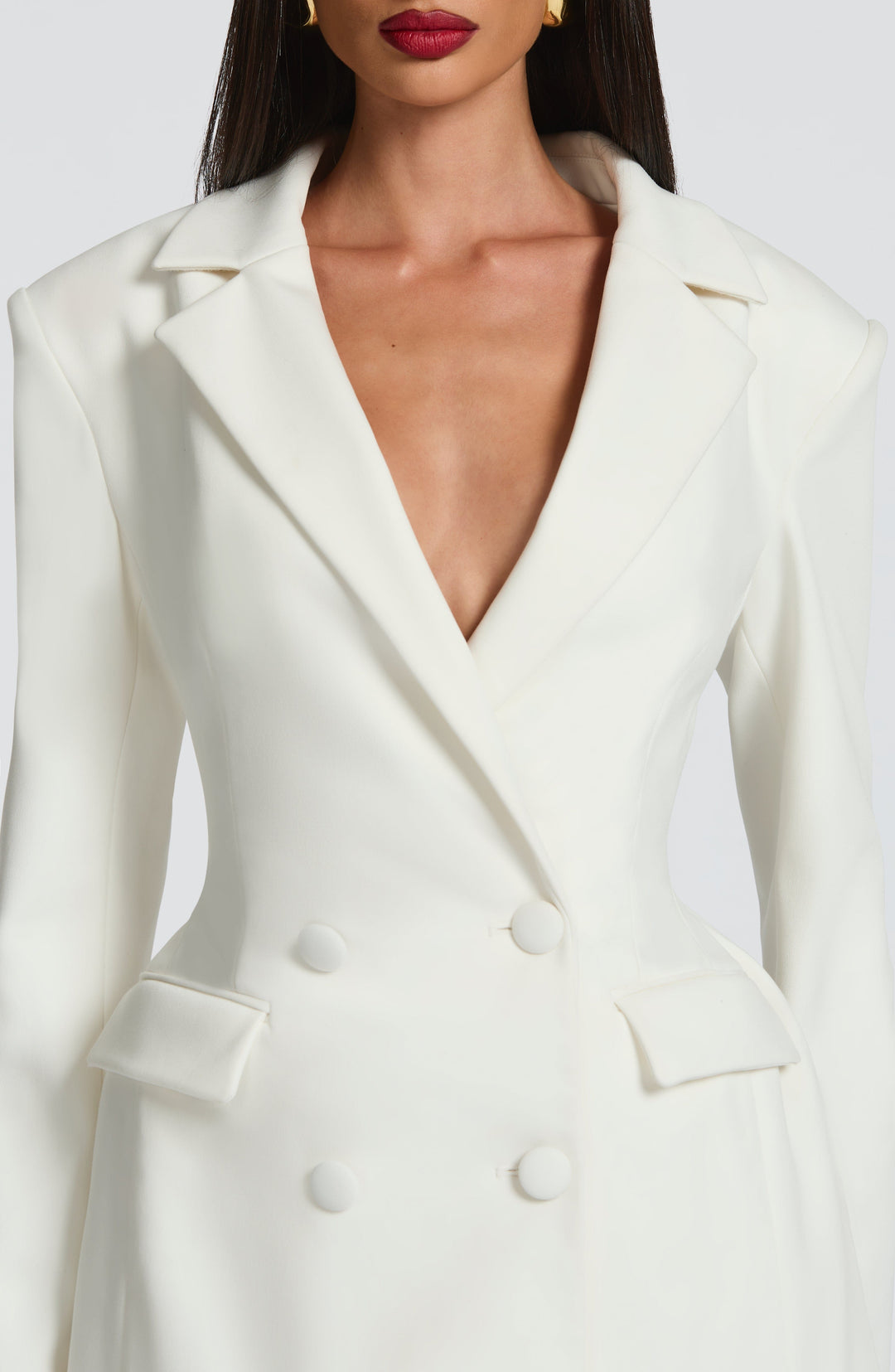 Women's Fitted Mini Dress | Blazer Lapels