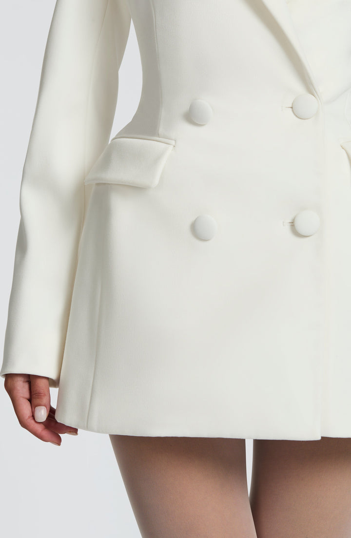 Women's Fitted Mini Dress | Blazer Lapels