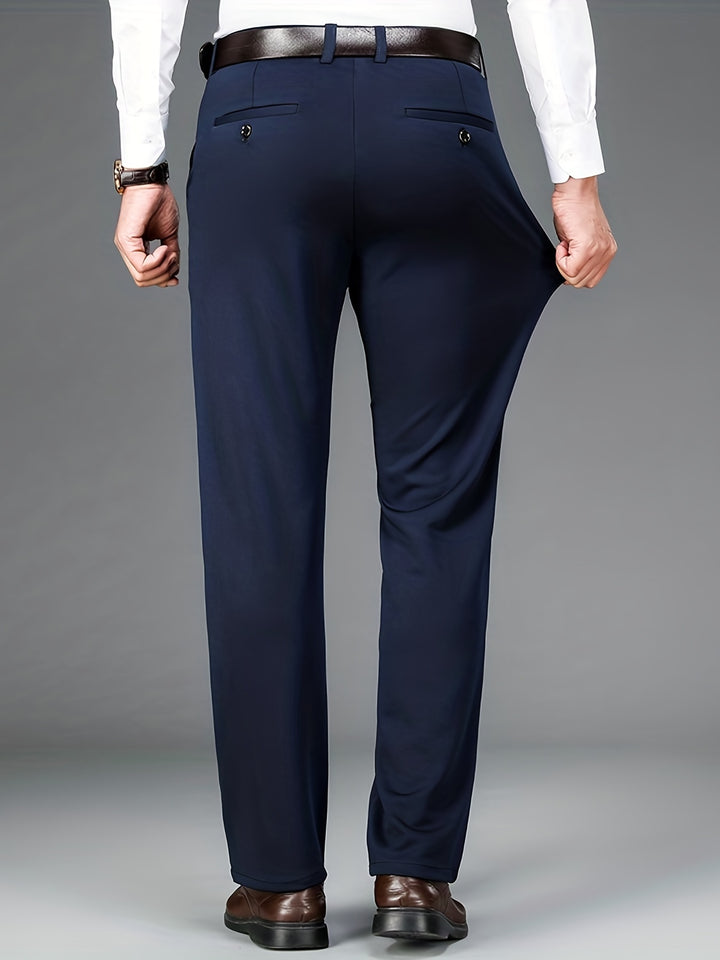 Men's Pants | Regular Fit Pants | Straight Leg | Smart Casual Style for the Office