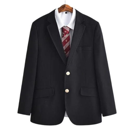 Men's Classic Single-Breasted Blazer with Buttons | Classic Lapels