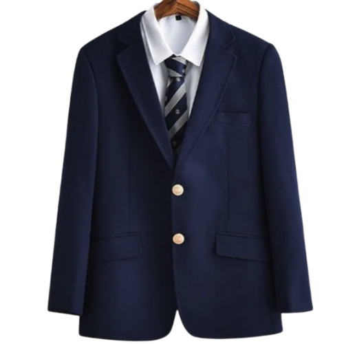 Men's Classic Single-Breasted Blazer with Buttons | Classic Lapels