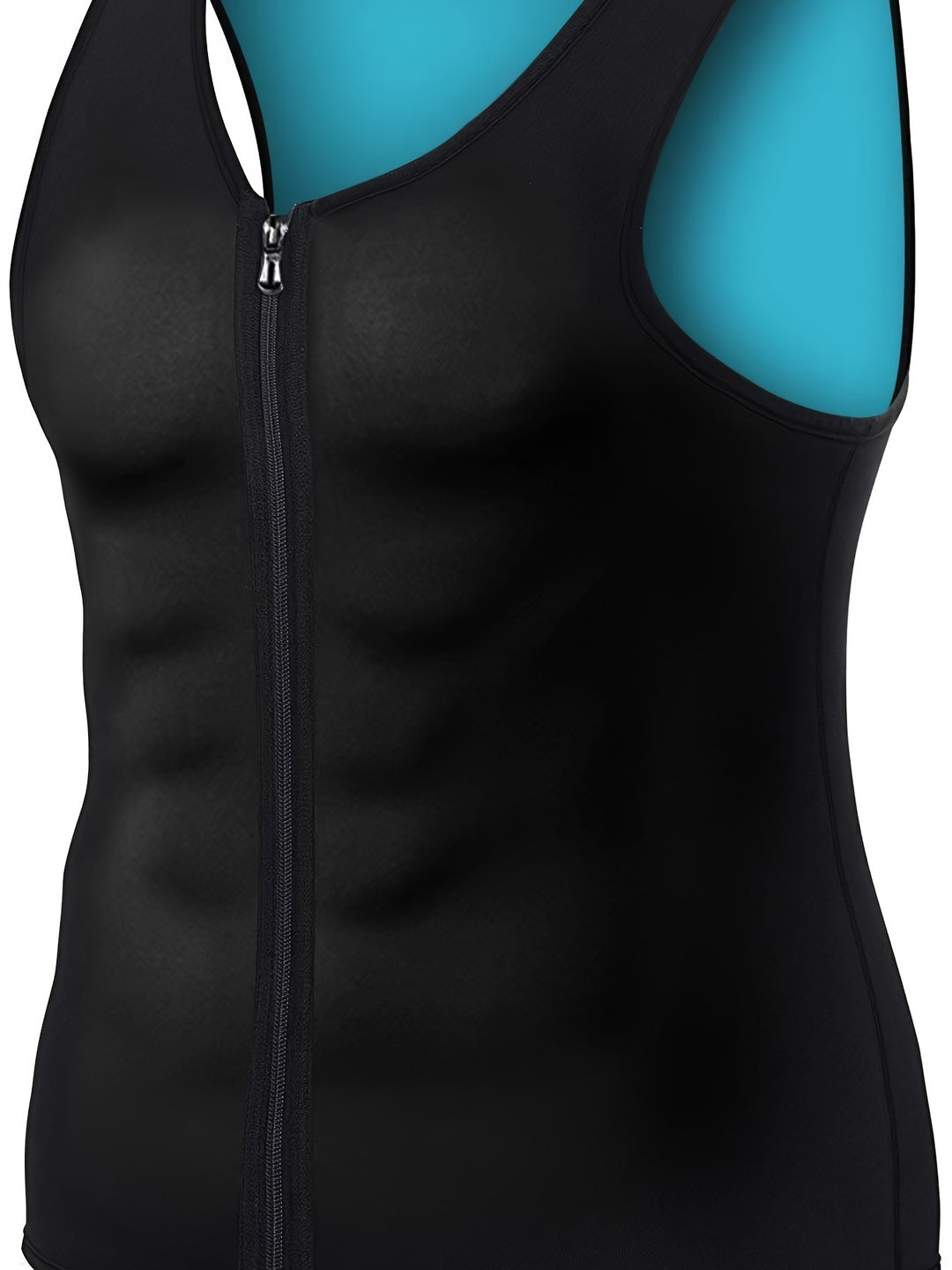 Men's Compression Vest | Skinny Fit Sleeveless | Adjustable Waist Straps | Shaping Style