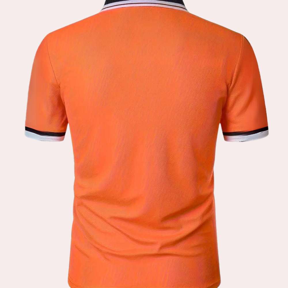 Patryk | Men's polo shirt with a contrasting collar