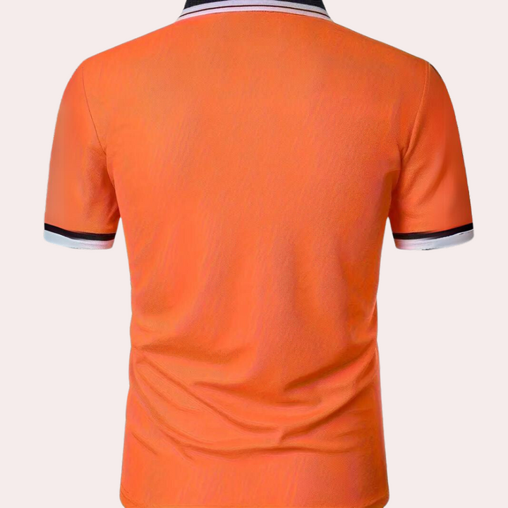Patryk | Men's polo shirt with a contrasting collar