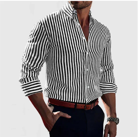 Antoni | Men's Striped Button-Up Shirt