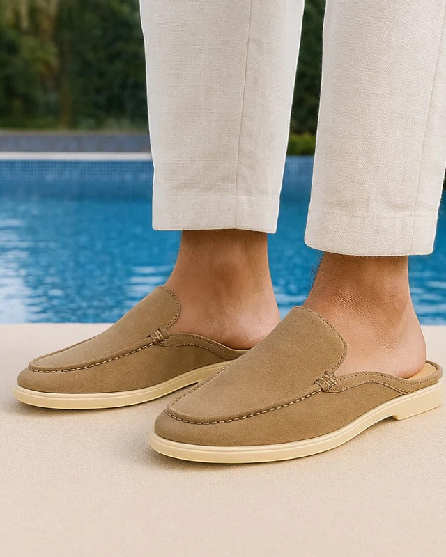 Rafał | Men's suede slip-on moccasins