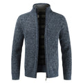 Everett | Men's Wool-Style Sweater with a Regular Fit, Stand Collar, and Zip Closure