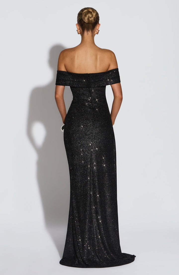Women's Maxi Dress Off-the-Shoulder | Fitted Cut