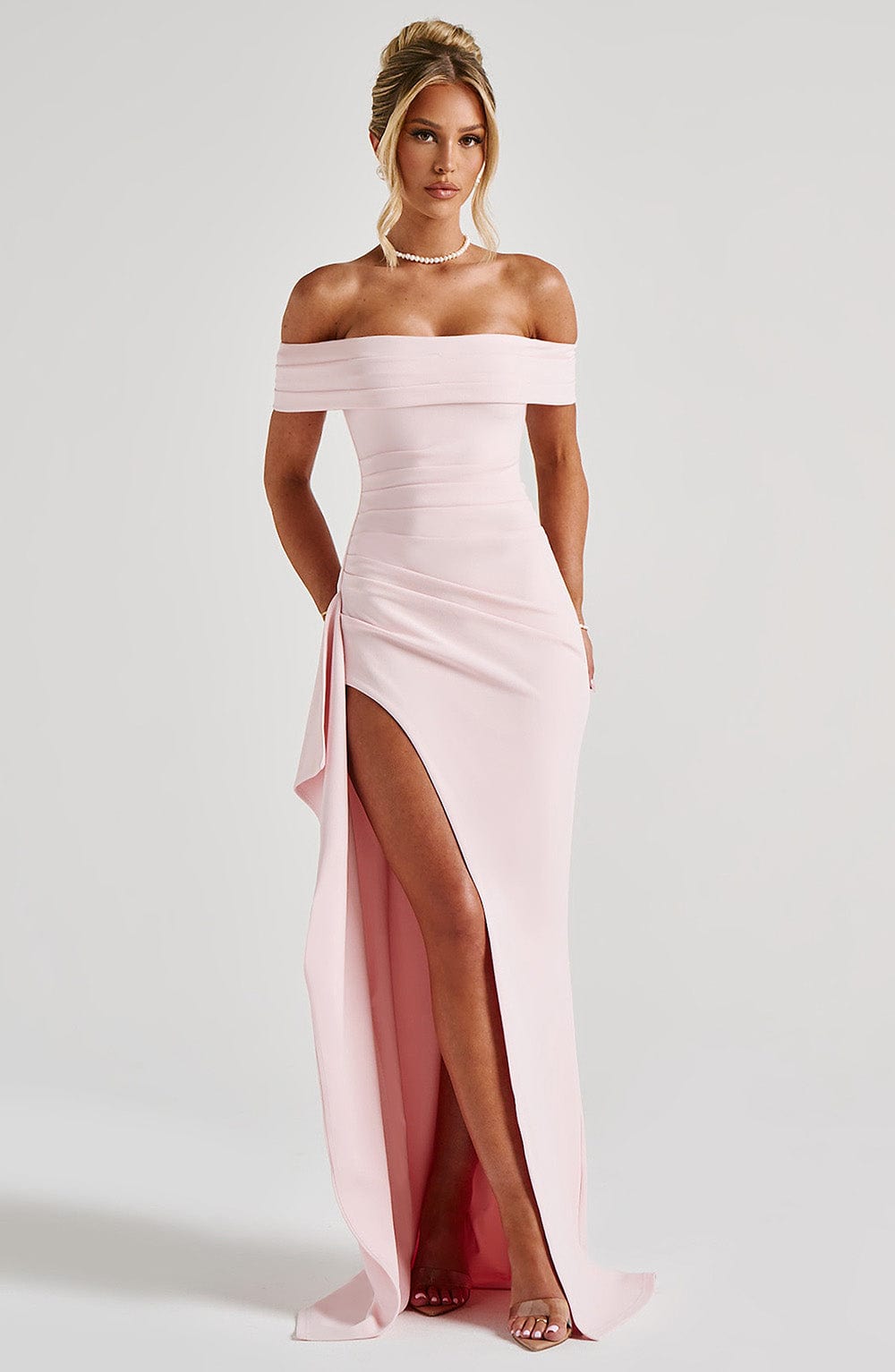 Women's Maxi Dress Off-the-Shoulder | Fitted Cut